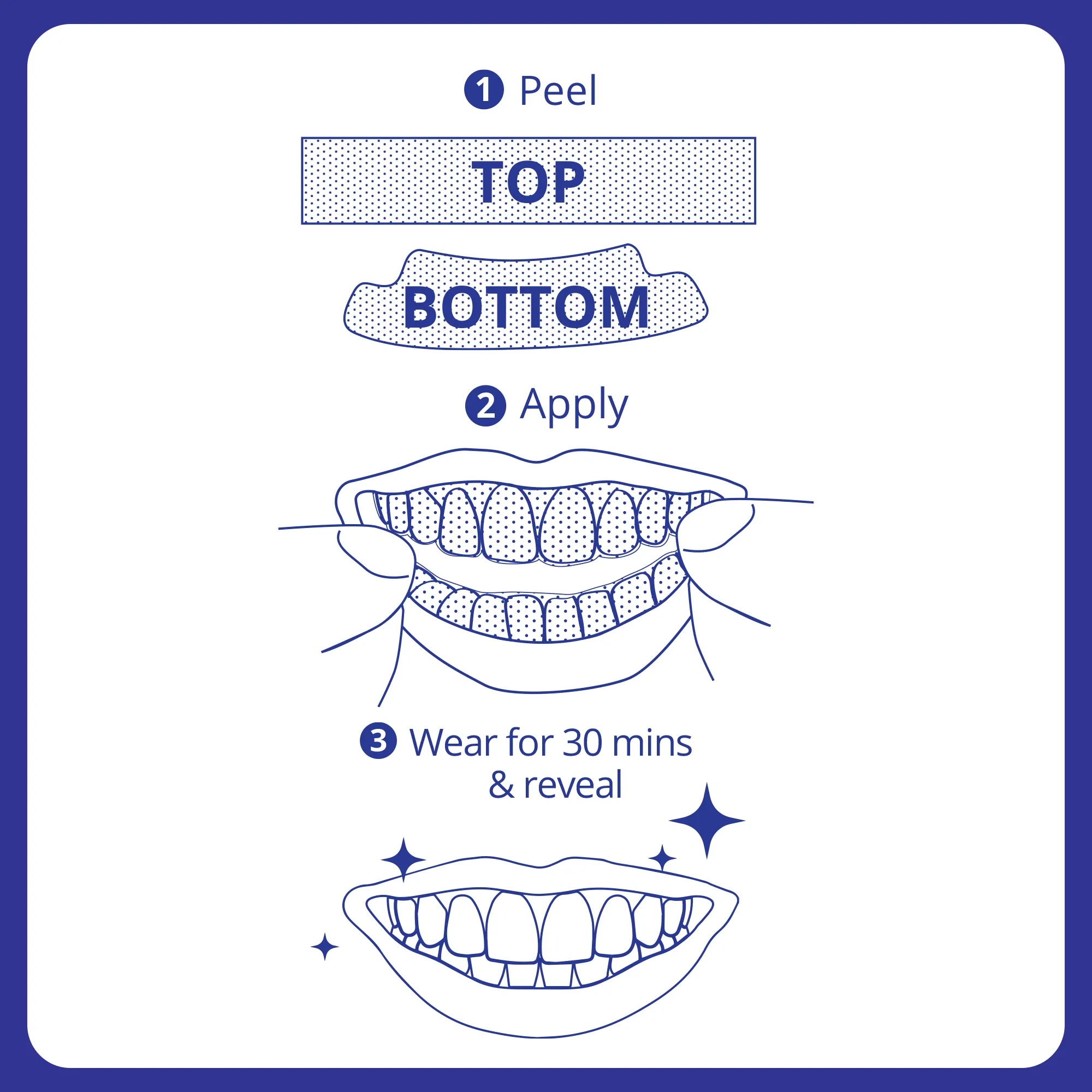 24791 whitening strip application