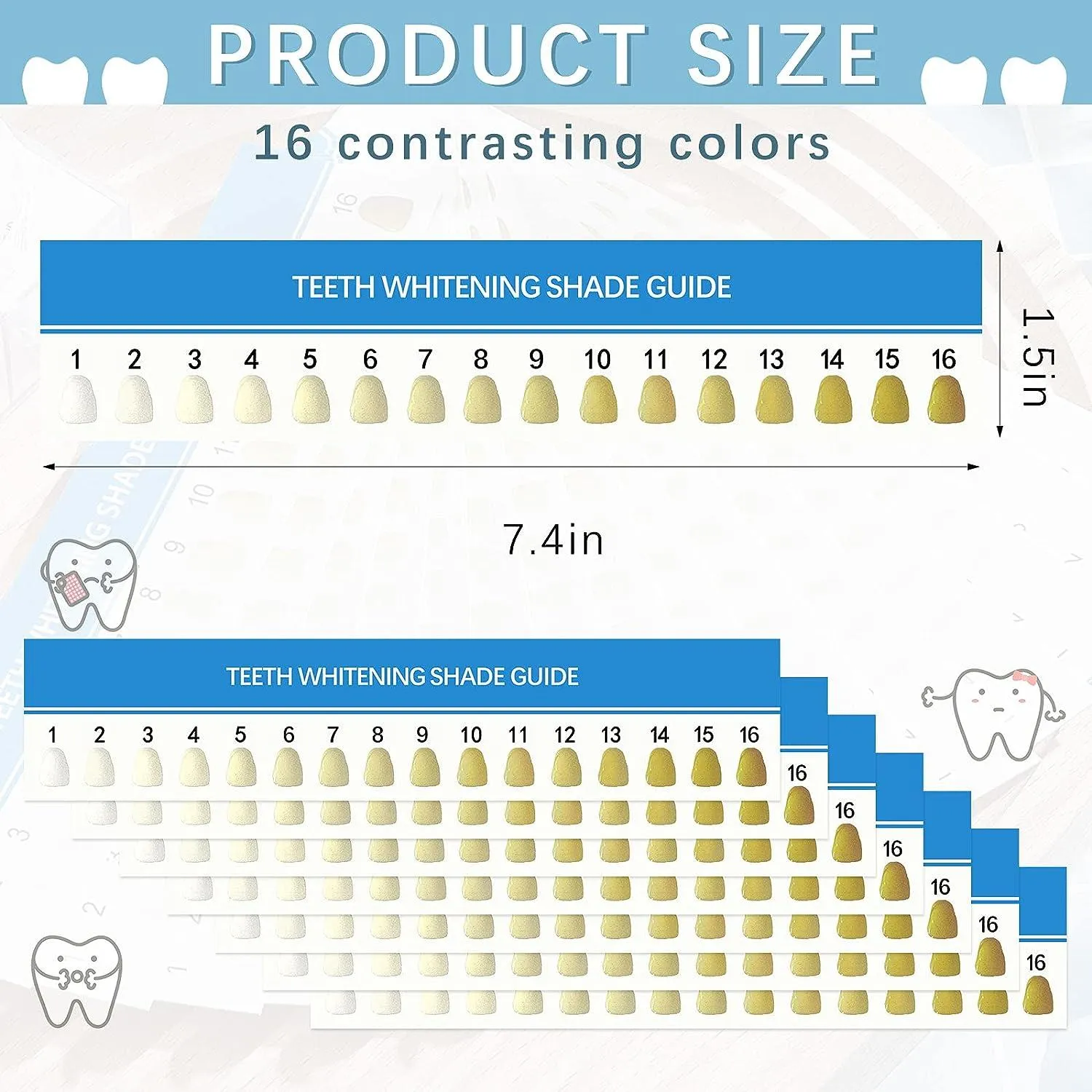 24985 teeth whitening progress chart