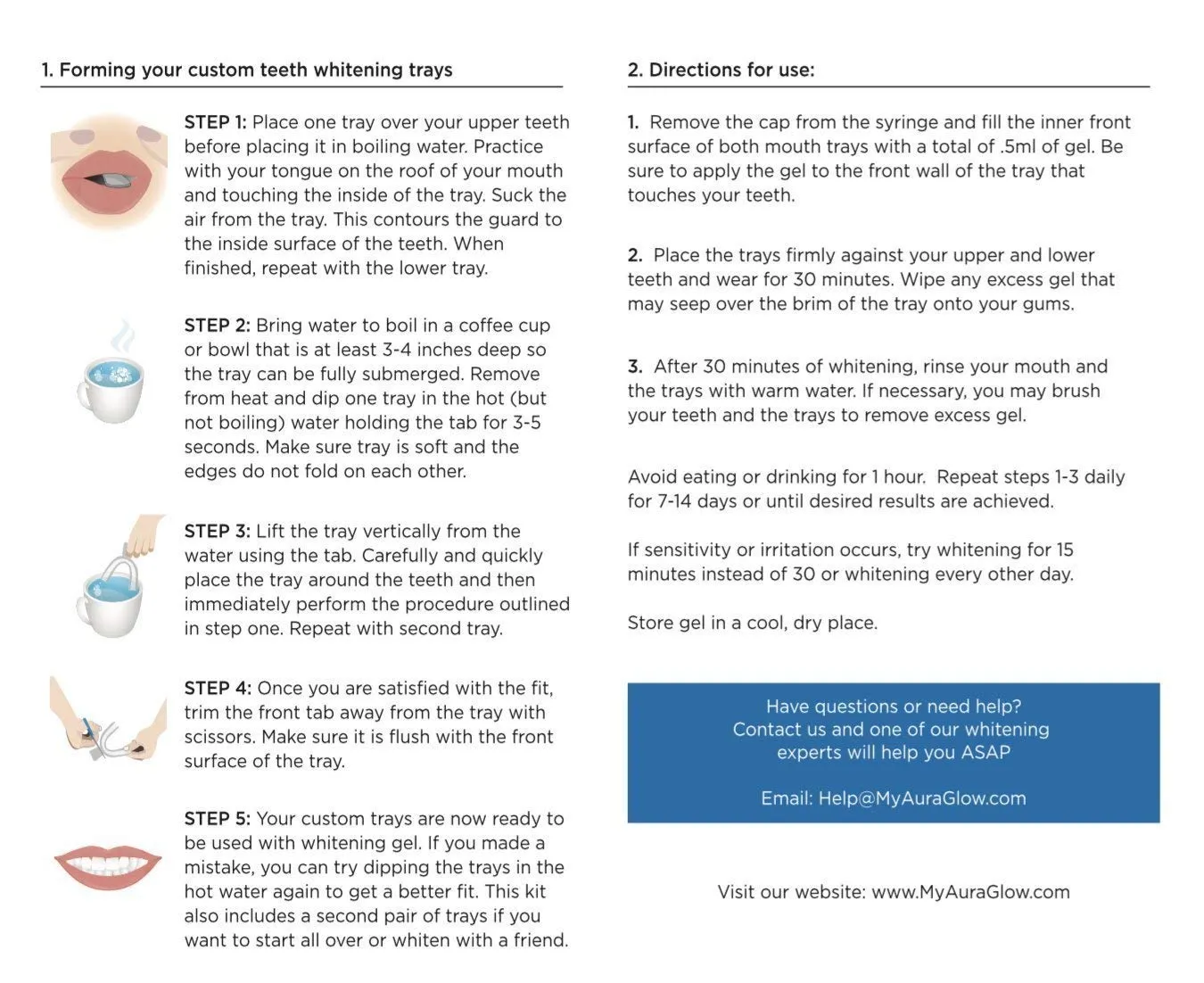 25027 teeth whitening trays types